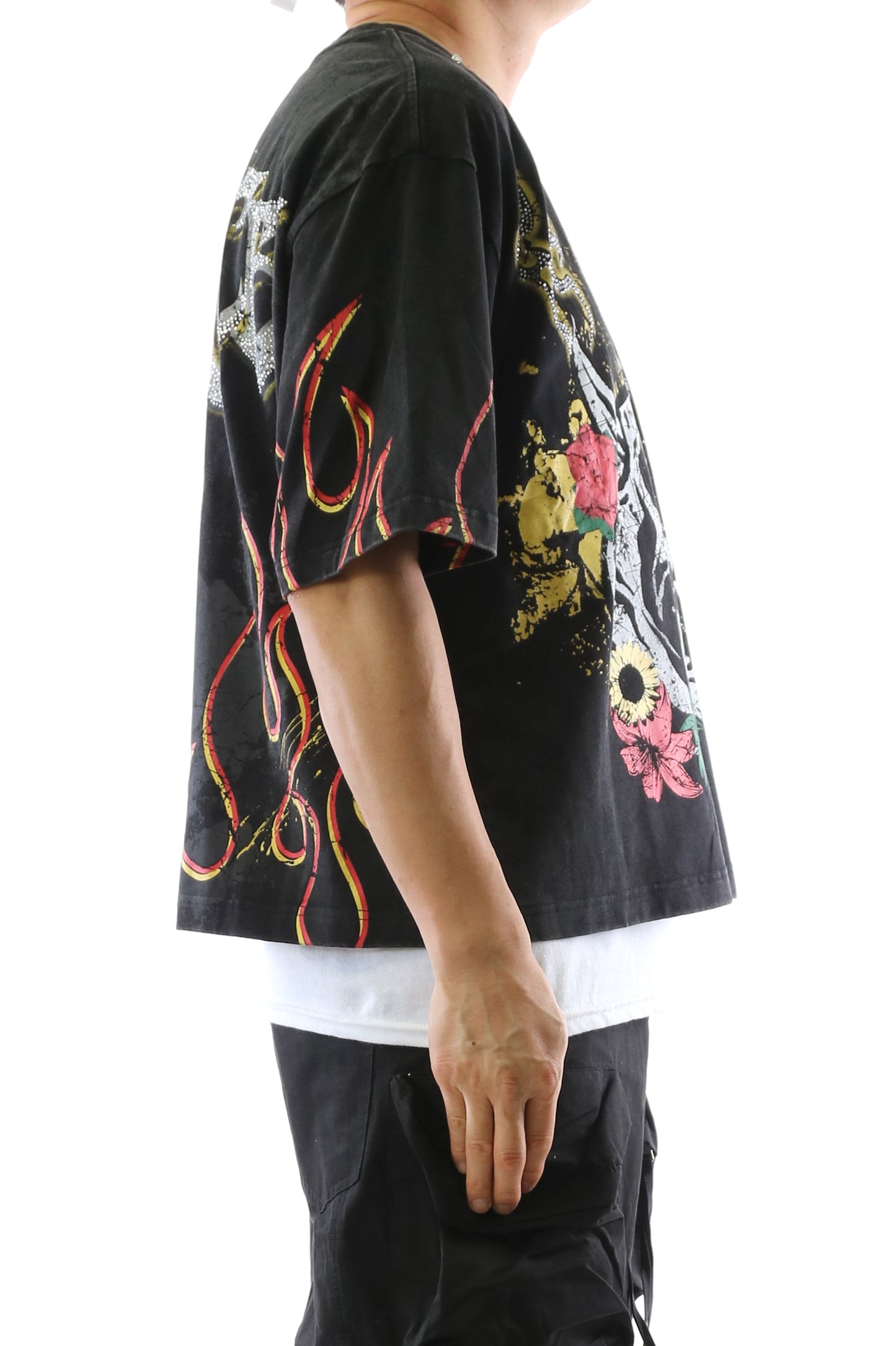 PERIDOT S/N Jersey 3/4 Sleeve Crop Top Tee