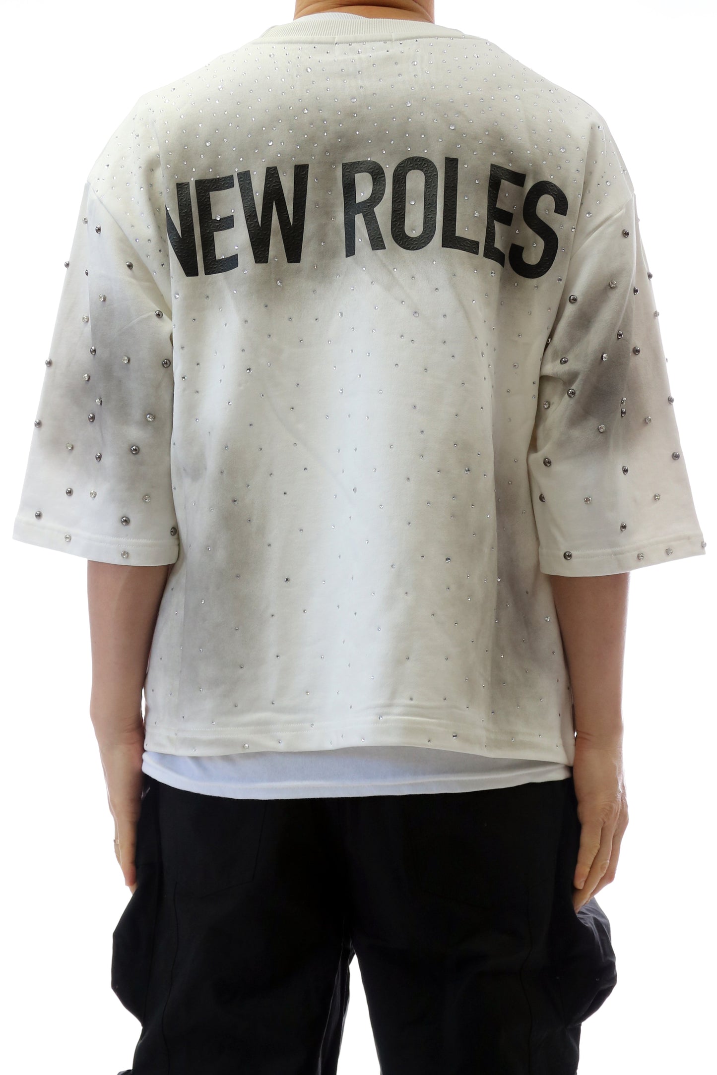 GLAZE French Terry 3/4 Sleeve Crop Top Tee