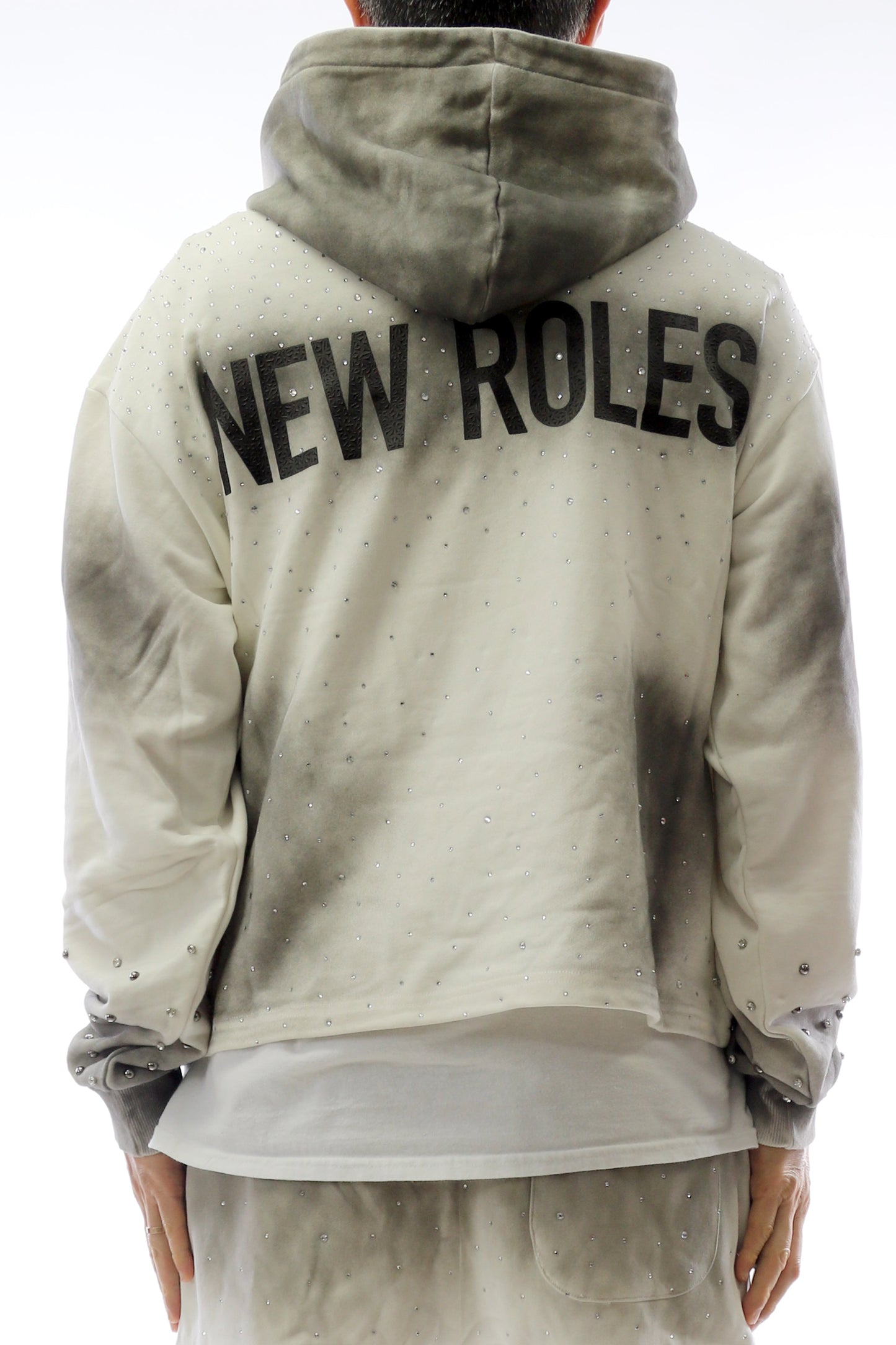 GLAZE French Terry Long Sleeve Crop Top Pullover Hoodie only