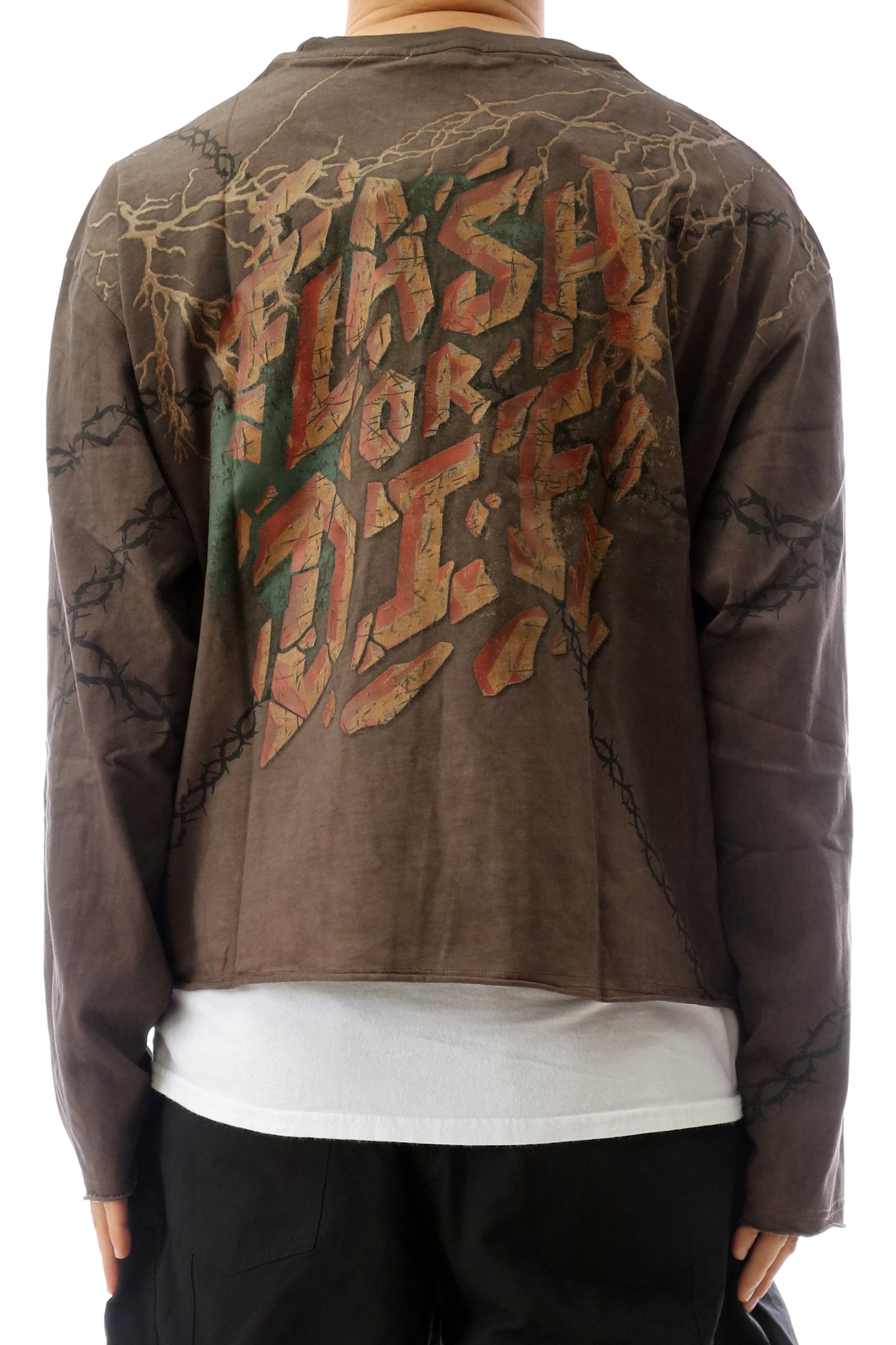 HARDY S/N Jersey Long Sleeve Crop Top Tee