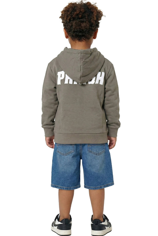 Ash Grey Kid's Premium French Terry Fleece Hoodie