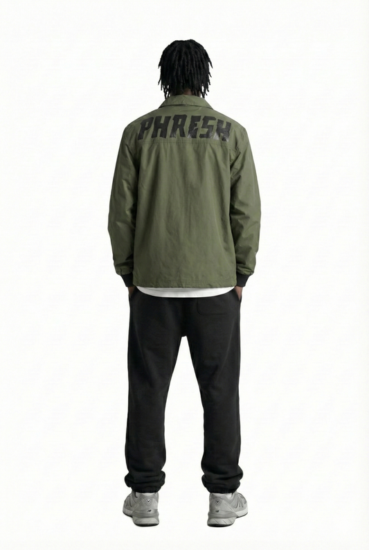 ANAS Men's premium crispy nylon long sleeve coach jacket