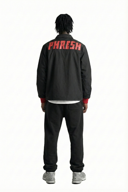 JOSH Men's premium crispy nylon long sleeve coach jacket