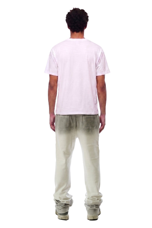 SMUDGE Washed French Terry Stacked Jogger Pants