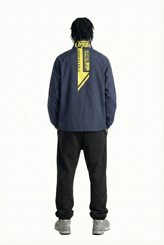 STEEL Men's premium crispy nylon long sleeve half zip pullover jacket