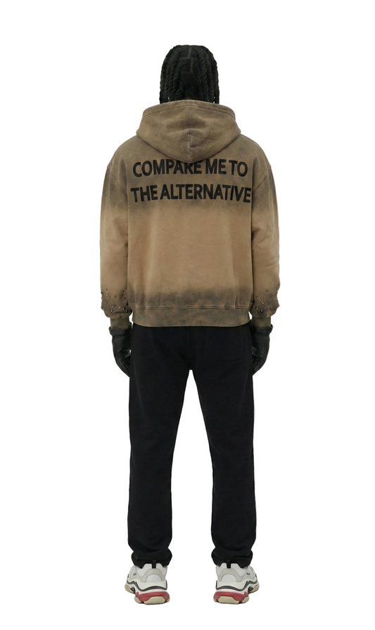 ERIN French Terry Long Sleeve Crop Top Full Zip Hoodie