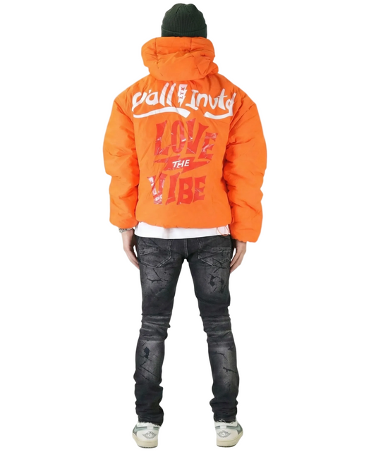 YAM Padded Crop Style Nylon Pullover Jacket