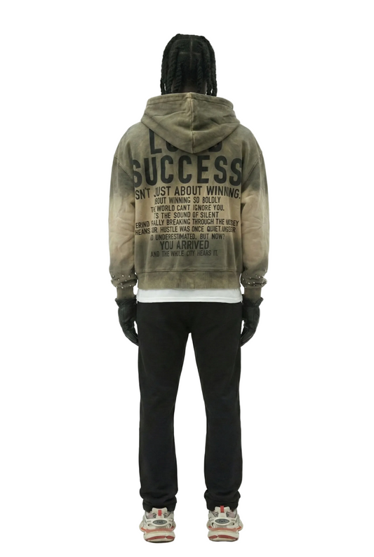 NEW ERIN French Terry Long Sleeve Crop Top Full Zip Hoodie