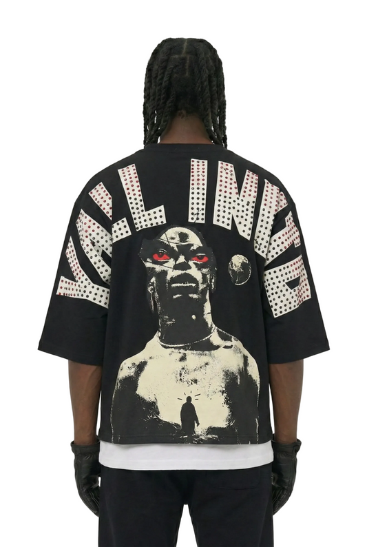 MIESHA SN/ Jersey 3/4 Sleeve Crop Top Tee