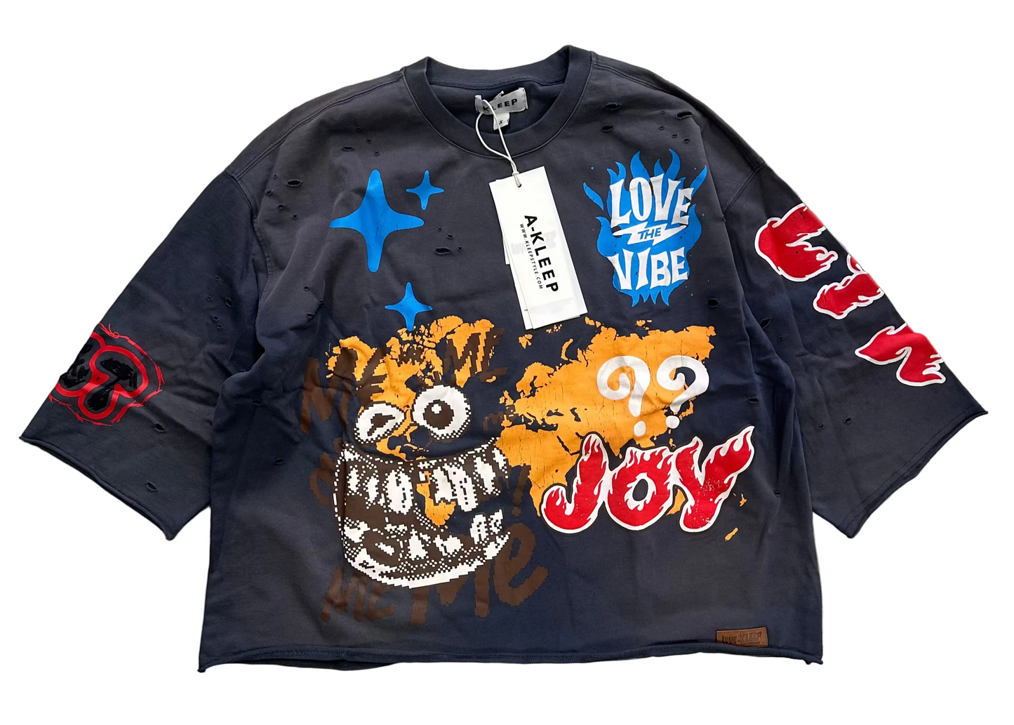 PORTER S/N Jersey 3/4 Sleeve Crop Top Tee