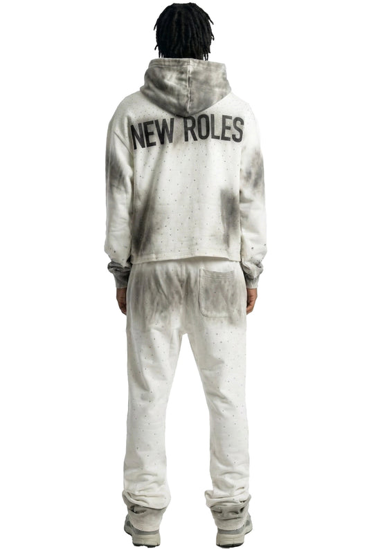 GLAZE French Terry Long Sleeve Crop Top Pullover Hoodie only