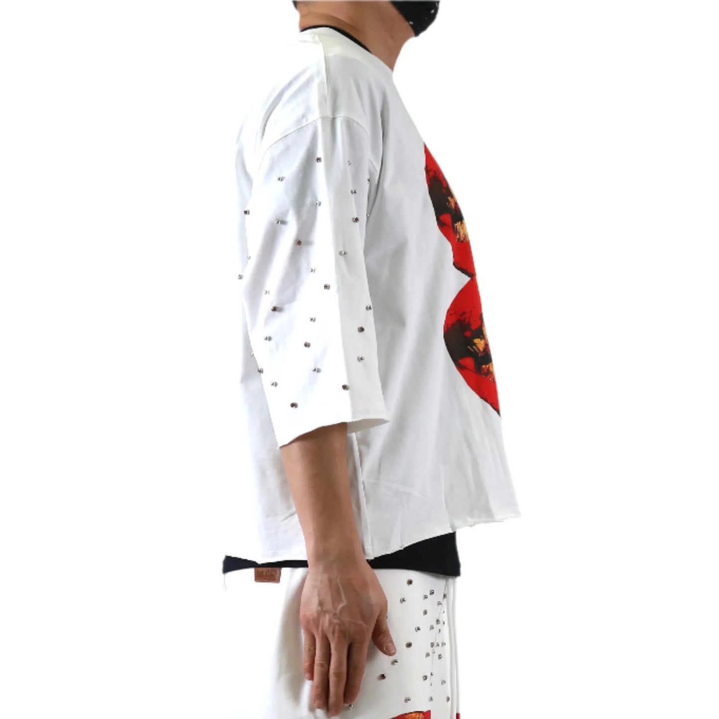 CLAIN SN/ Jersey 3/4 Sleeve Crop Top Tee