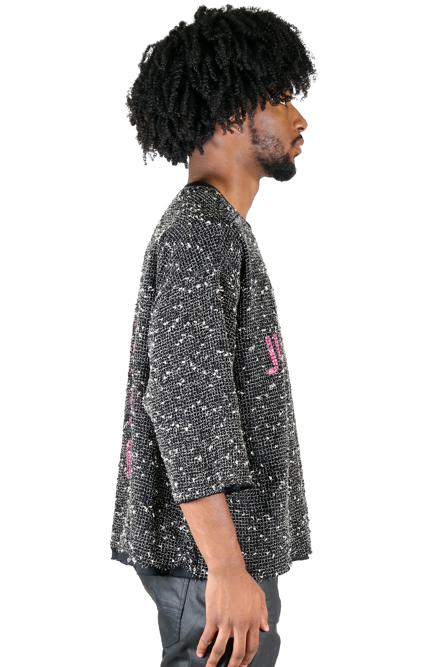 DIVINE S/N Jersey 3/4 Sleeve Crop Top Tee
