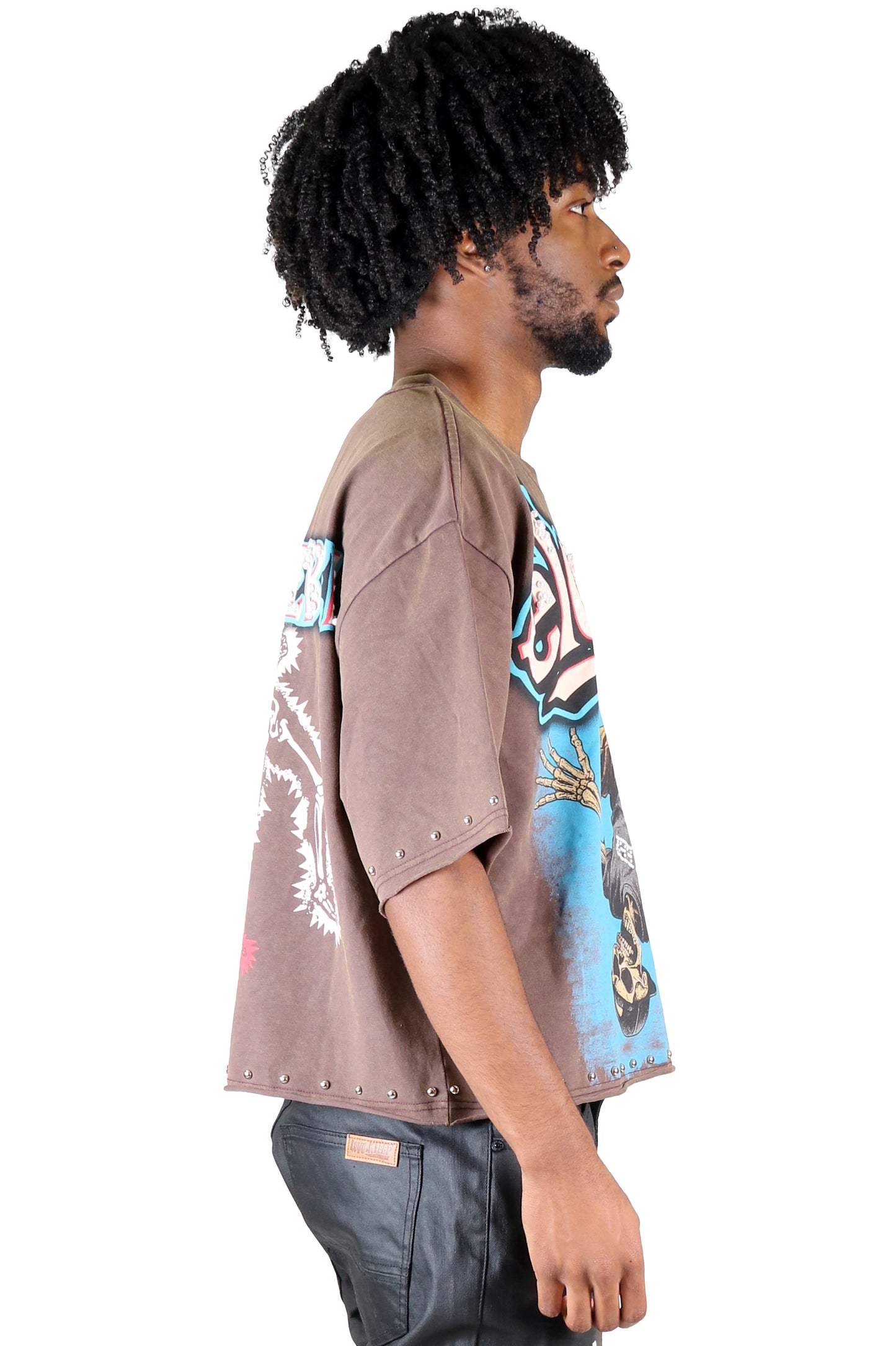 CENSIUS S/N Jersey 3/4 Sleeve Crop Top Tee