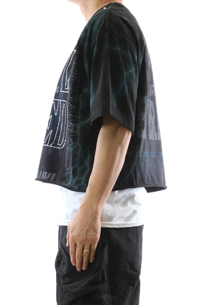 DUSTSPIRE S/N Jersey 3/4 Sleeve Crop Top Tee