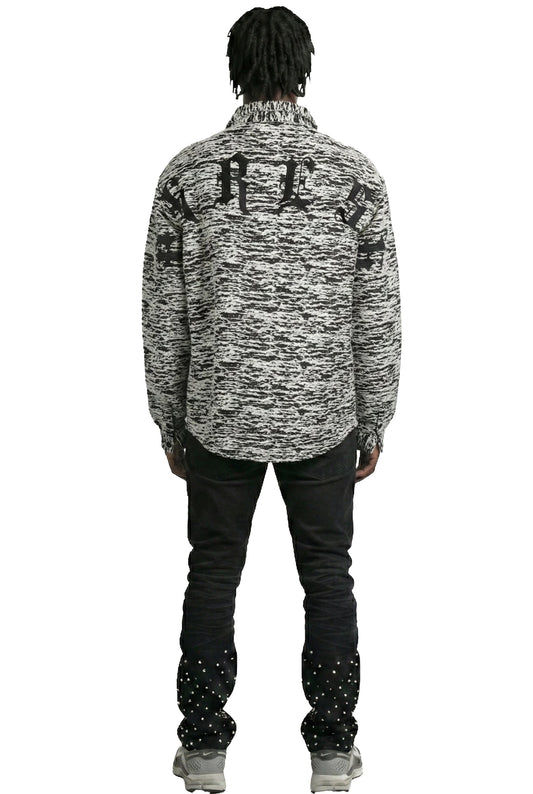 KIRK Men's mixed jacquard texture shirt