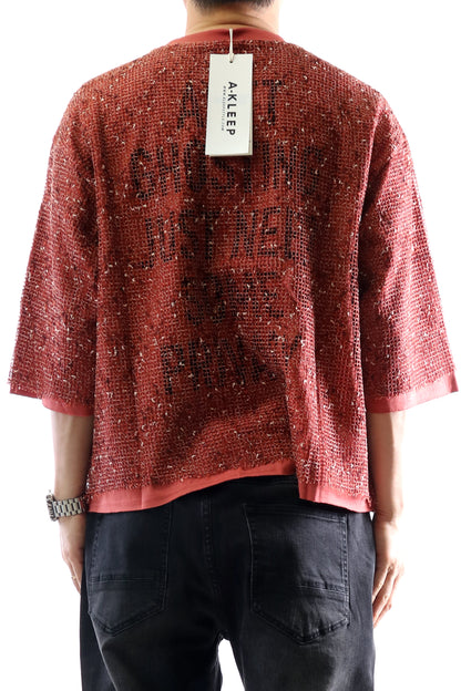 Celestial S/N Jersey 3/4 Sleeve Crop Top Tee