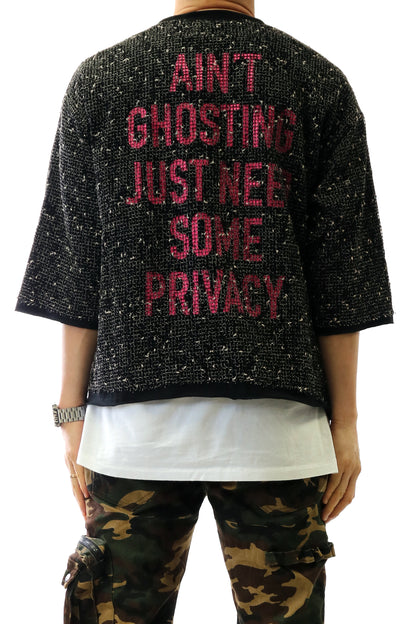 DIVINE S/N Jersey 3/4 Sleeve Crop Top Tee