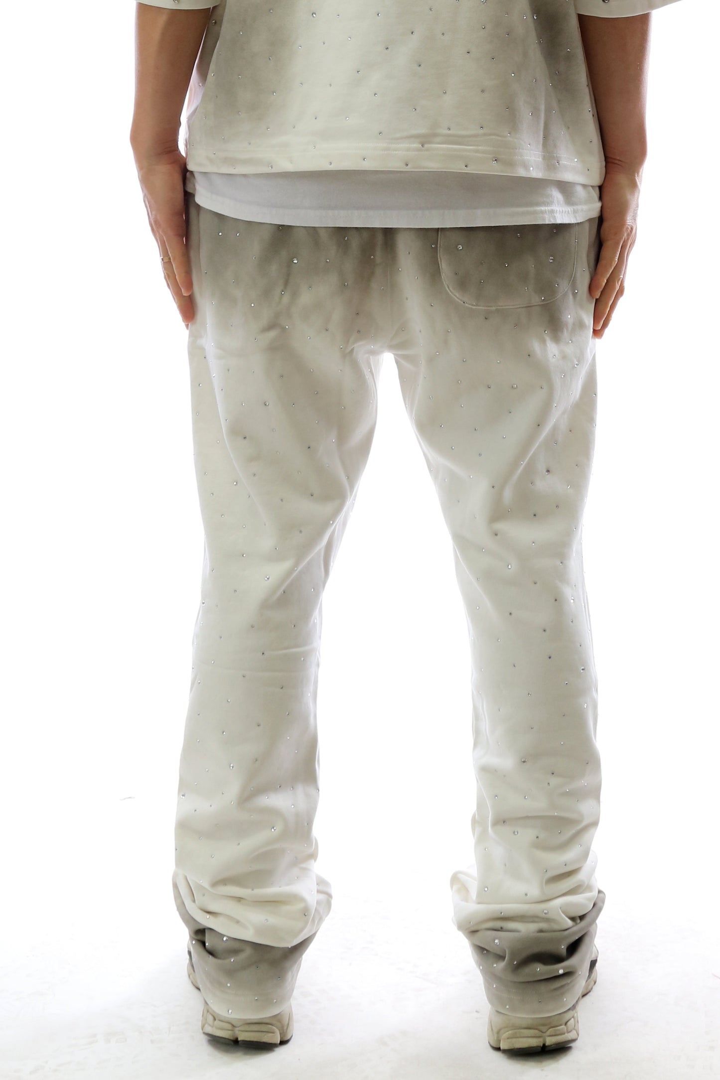 GLAZE Washed French Terry Stacked Jogger Pants