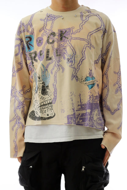 STULLER S/N Jersey Long Sleeve Crop Top Tee