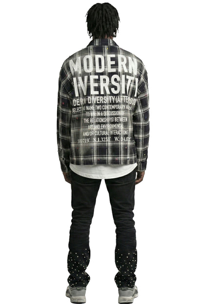 UMBRO Long Sleeve Washed Flannel Crop Top Button Down Shirt