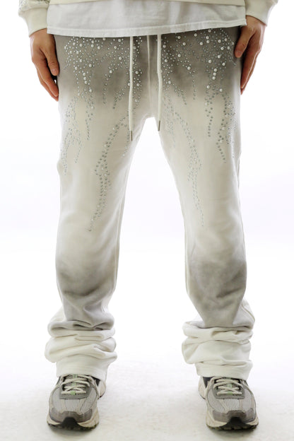 SMUDGE Washed French Terry Stacked Jogger Pants