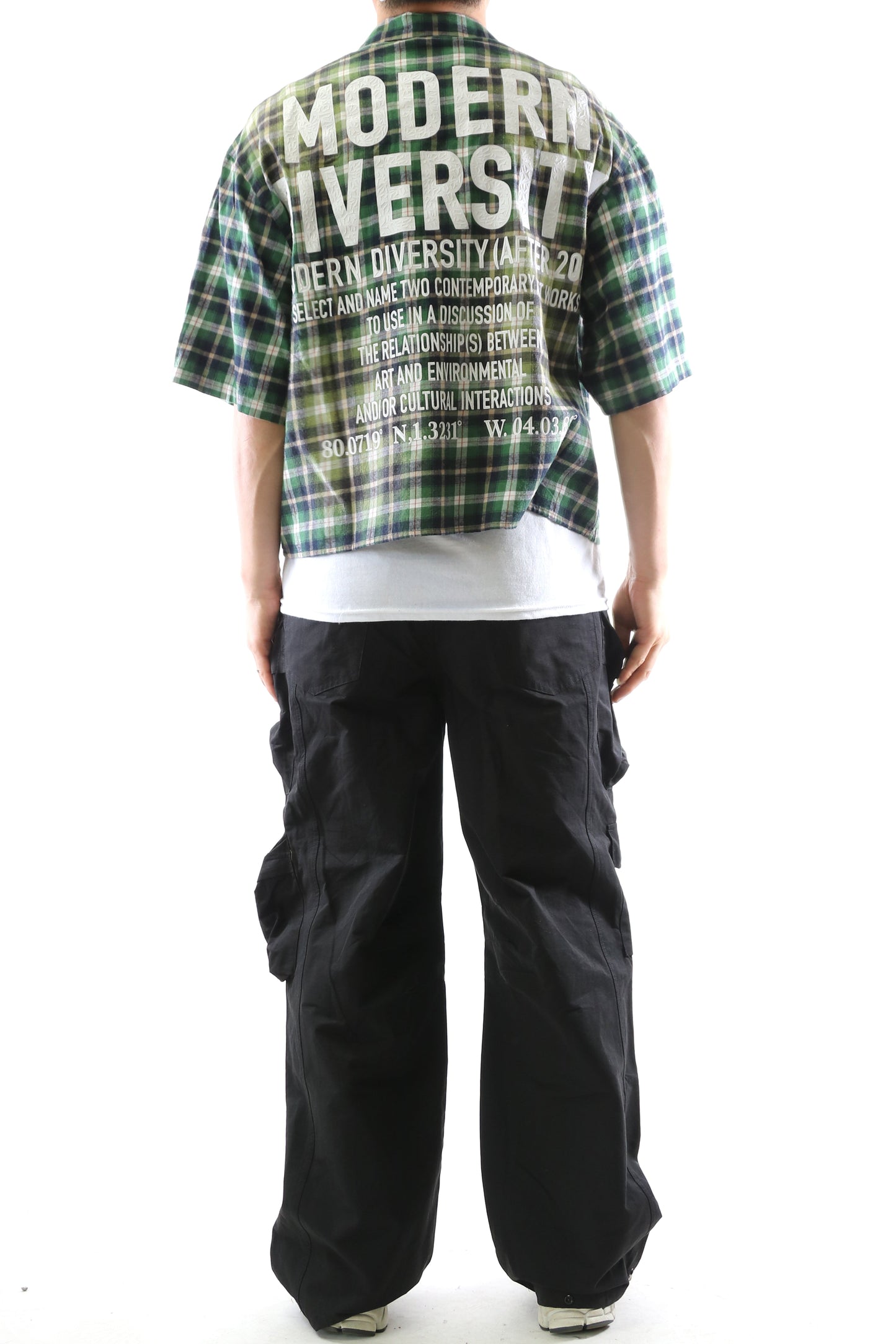 New RAZE Washed Flannel Crop Top Button Down Shirt