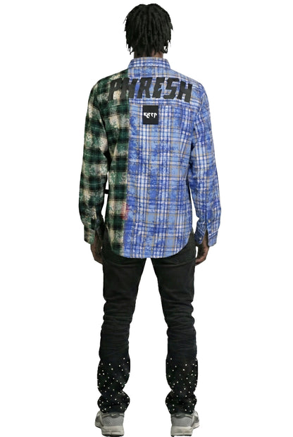 HINNO Men's premium flannel button down shirt