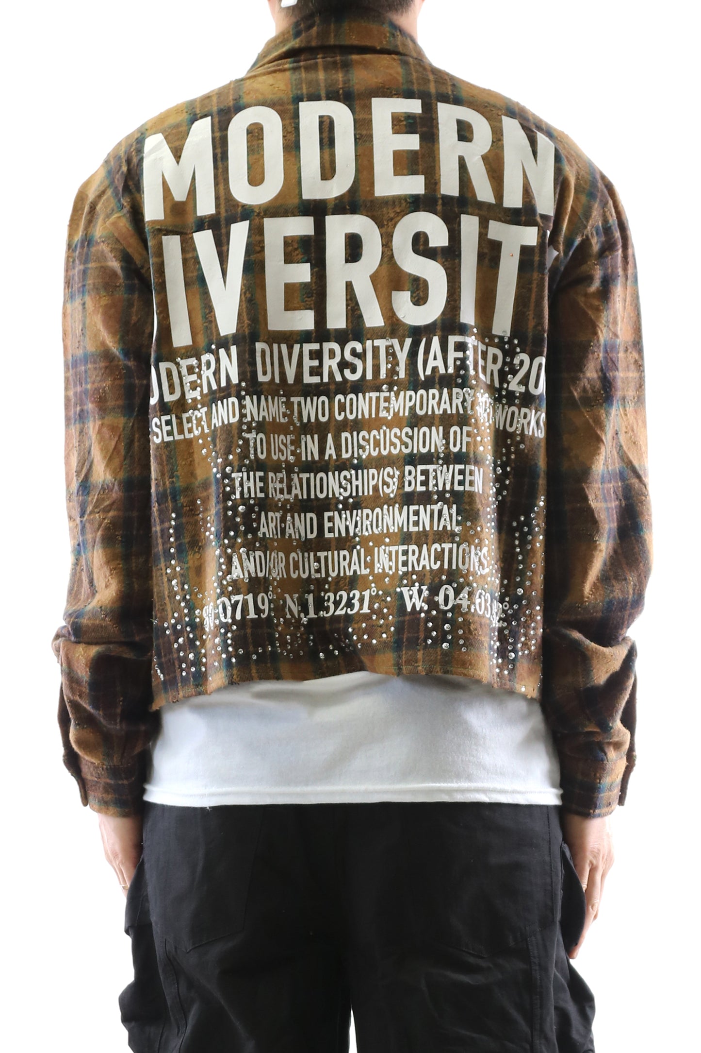 KLEEPSTONE Heavy Flannel Crop Top Button Down Shirt