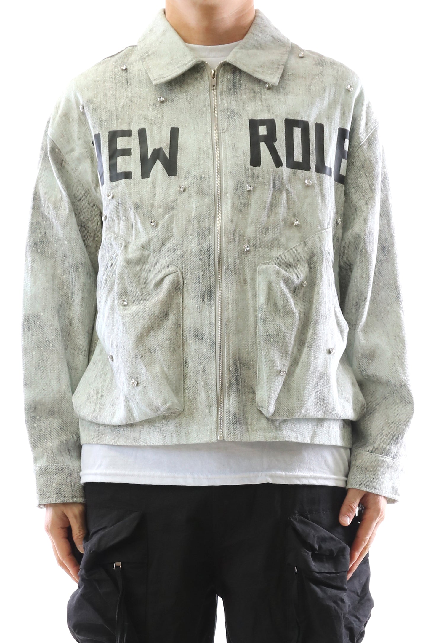 VEIN Twill Crop Top Jacket