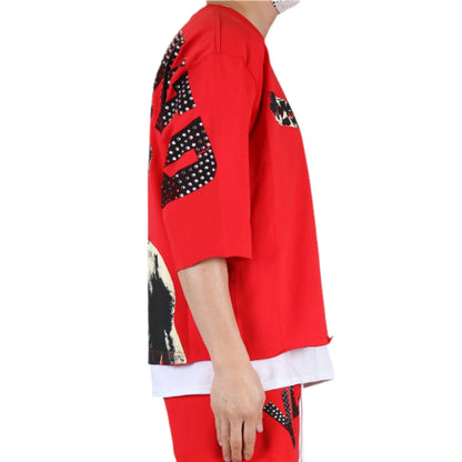 ASEN SN/ Jersey 3/4 Sleeve Crop Top Tee