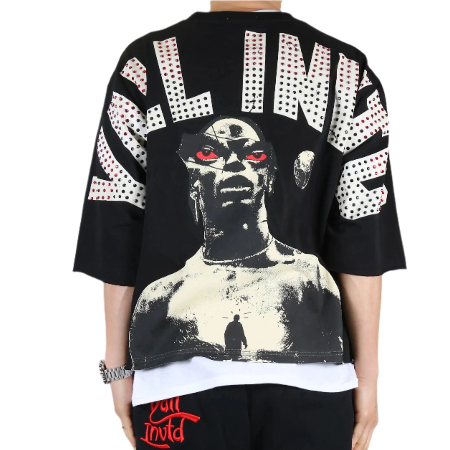 MIESHA SN/ Jersey 3/4 Sleeve Crop Top Tee
