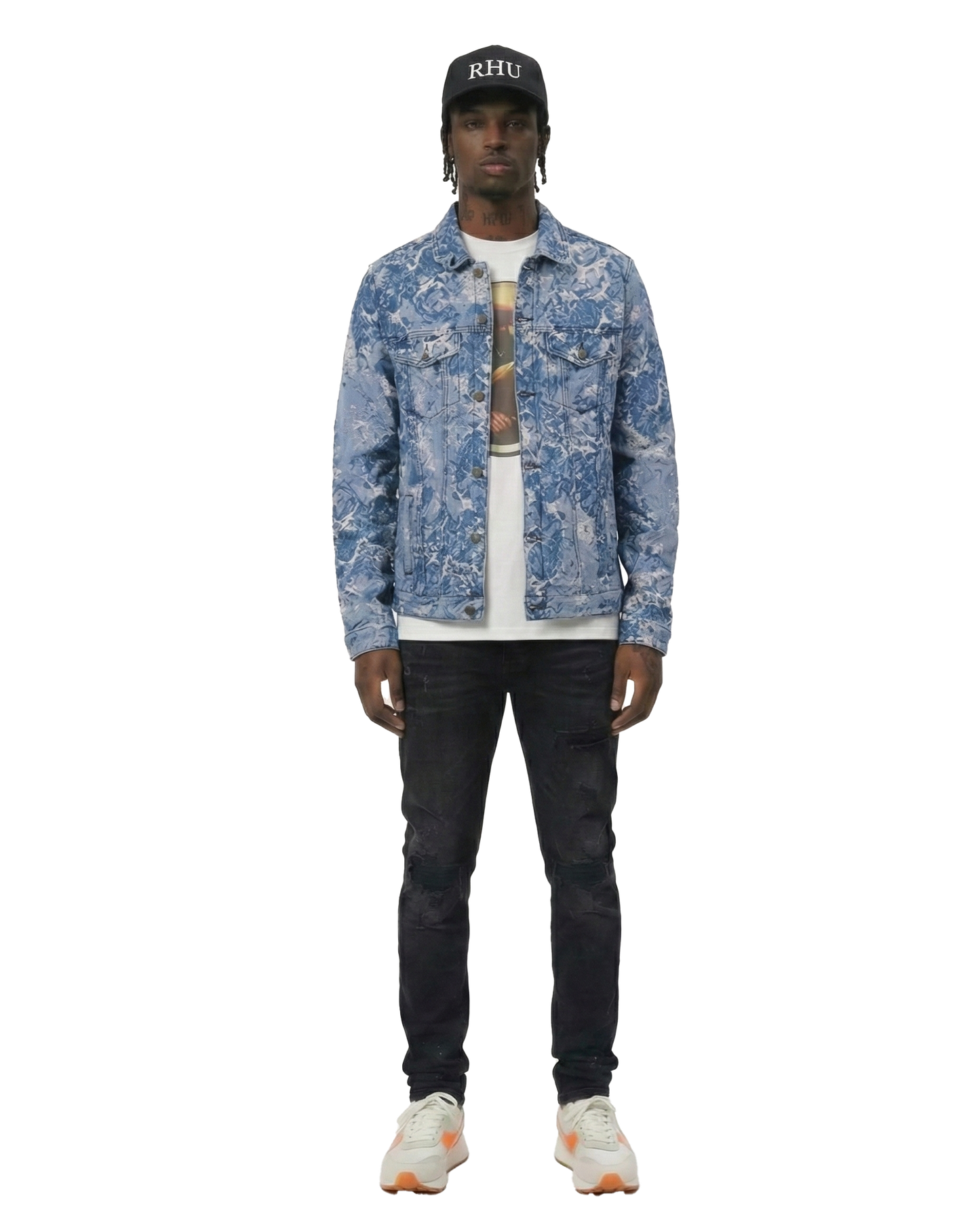 Flex Men's Jacquard Denim Jacket