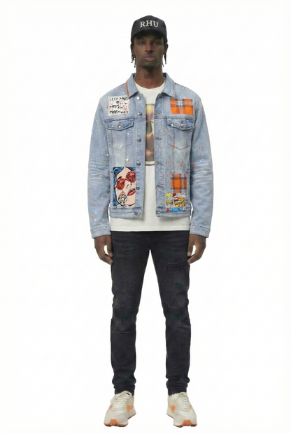 Karma Premium Washed Denim Jacket