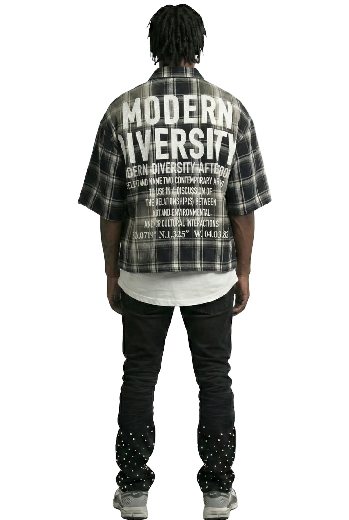 UMBRO Washed Flannel Crop Top Button Down Shirt