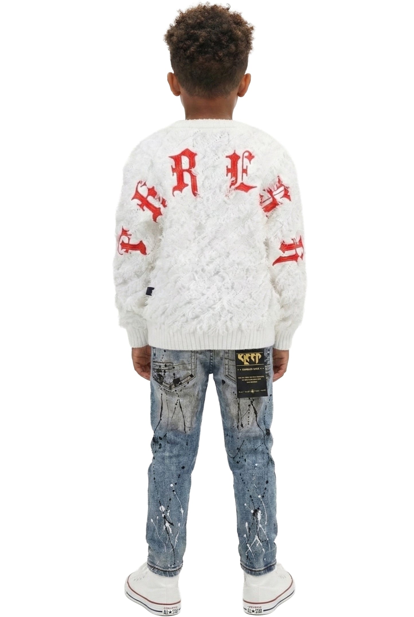 DOVE Kid's Washed Stretching Denim Pants