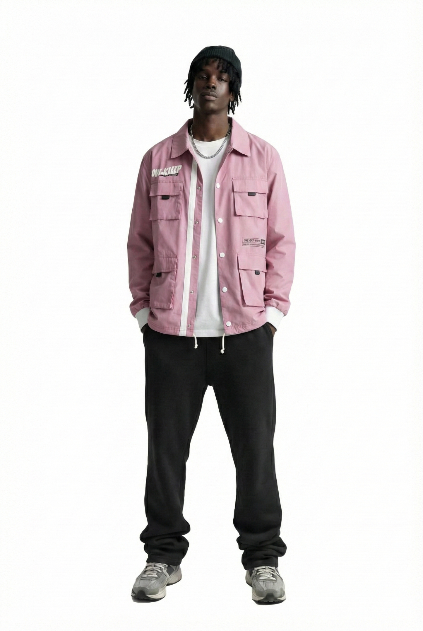 CANON Men's premium crispy nylon long sleeve coach jacket