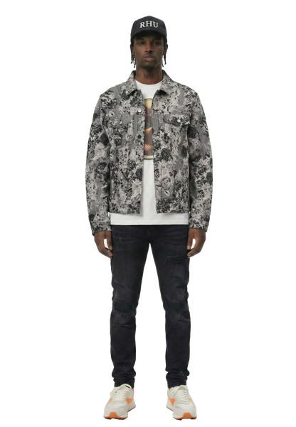 Vista Men's Jacquard Denim Jacket