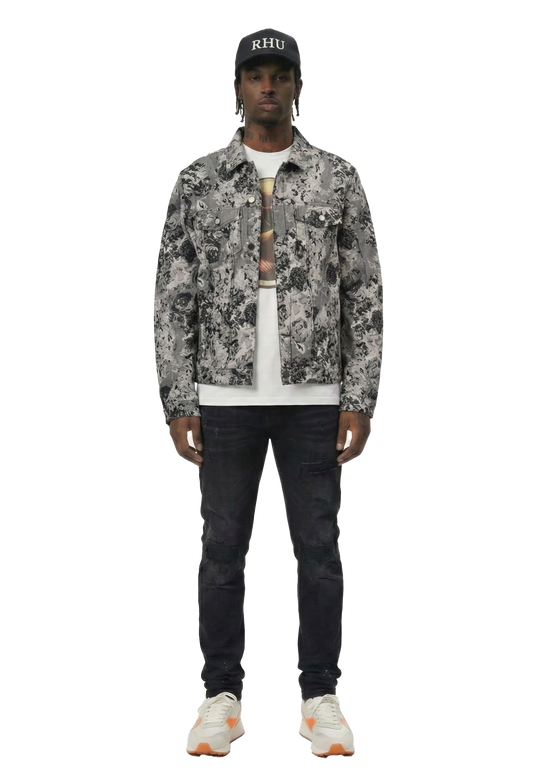 Vista Men's Jacquard Denim Jacket