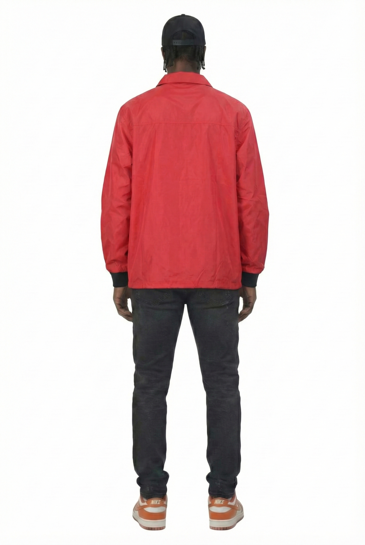 BEXTON Men's premium nylon long sleeve coach jacket with multi patches