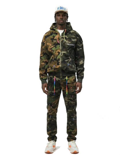 Cypress Mixed Camo Bomber Jacket