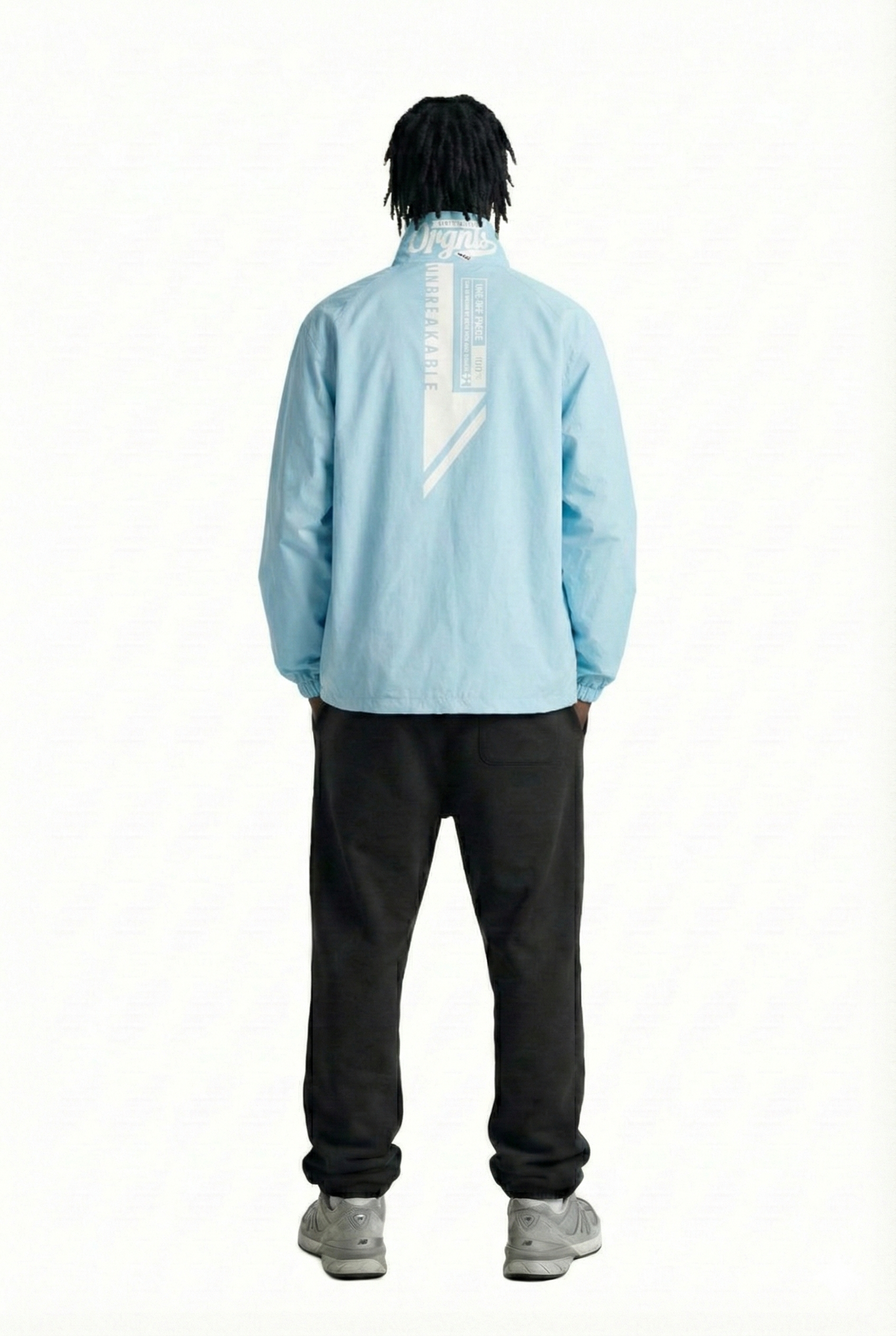KLOUD Men's premium crispy nylon long sleeve half zip pullover jacket