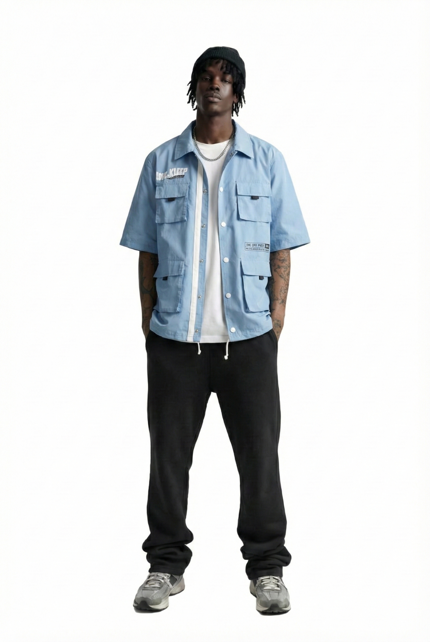 Kloud Men's premium crispy nylon short sleeve coach jacket