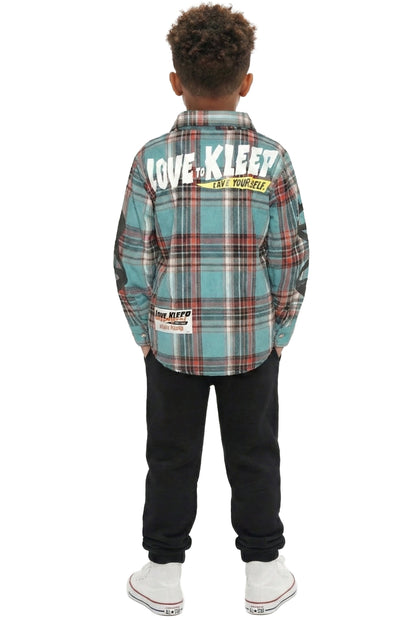 MARZI Kid's Premium Flannel Button Down Shirt