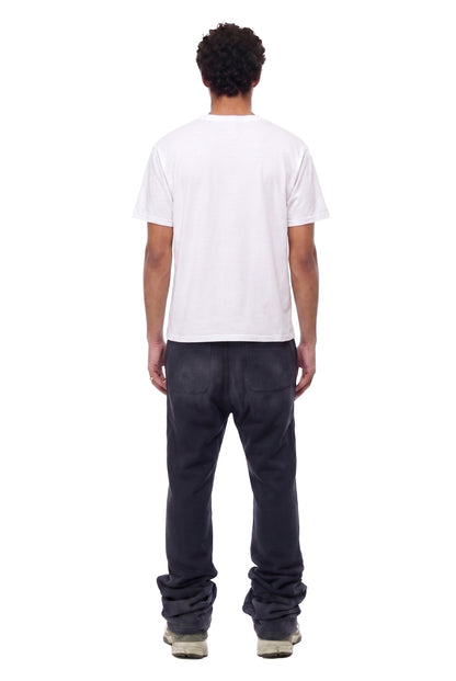 PANTHEON Washed French Terry Stacked Jogger Pants