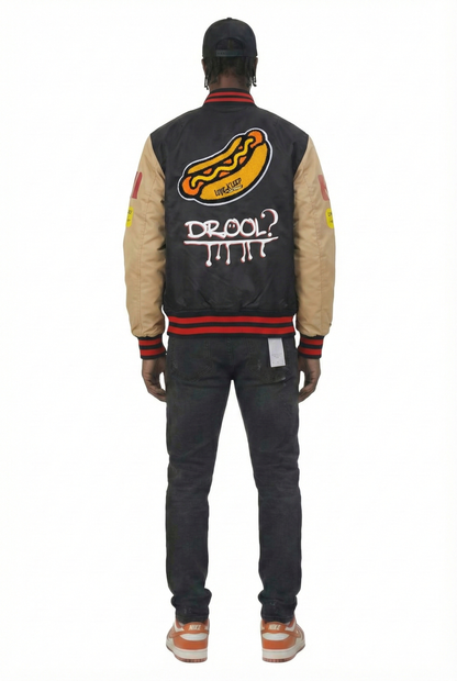 DAHLIA Padded Nylon Bomber Jacket