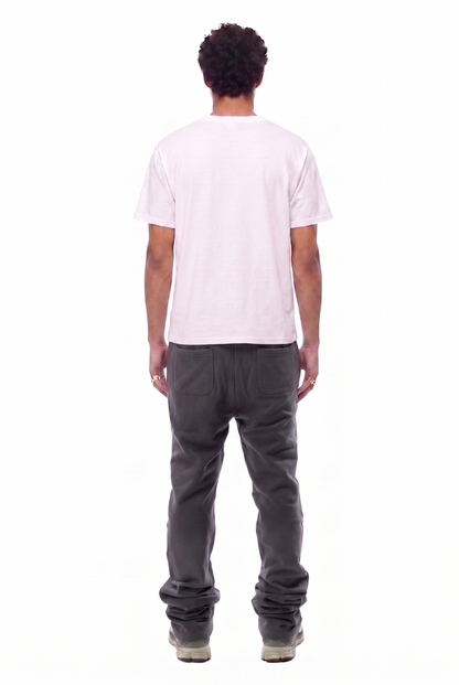 CINDER Washed French Terry Stacked Jogger Pants