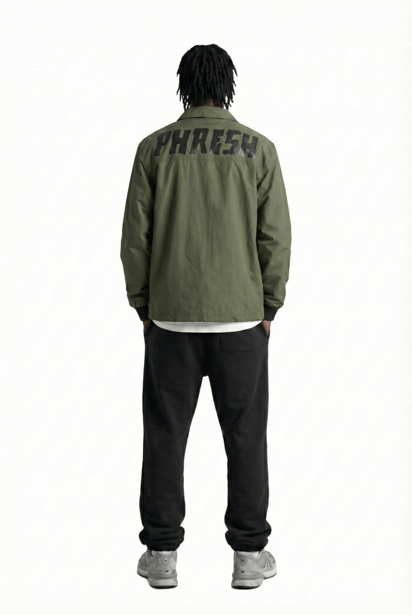 ANAS Men's premium crispy nylon long sleeve coach jacket