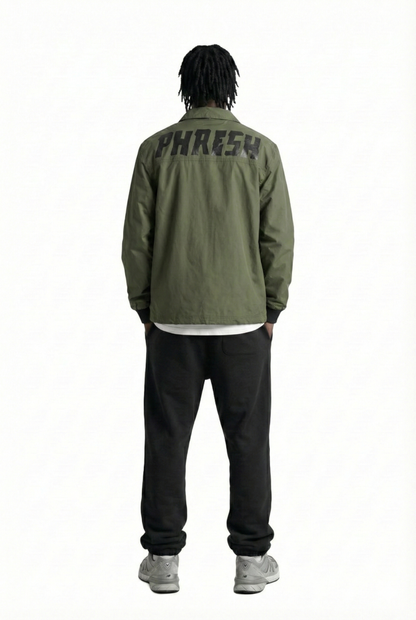 ANAS Men's premium crispy nylon long sleeve coach jacket