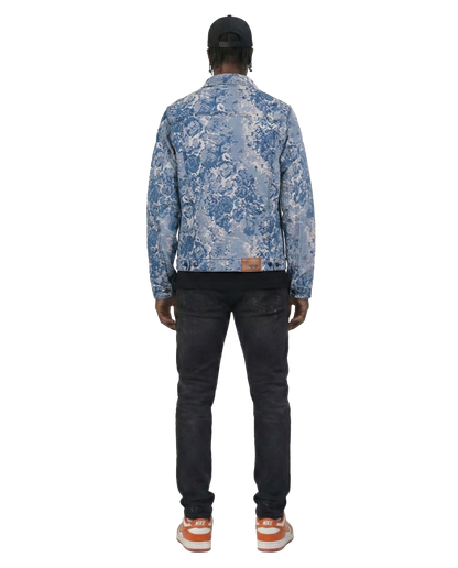 Flex Men's Jacquard Denim Jacket
